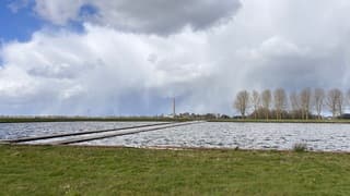Hagelbui in aantocht bij Bergambacht