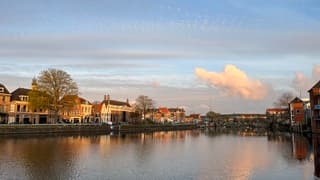 Ochtendzon op de gevels