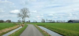 Mooie bewolking boven de provincie Groningen 