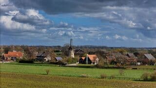 Molen De Hoop, zon bewolking en wind