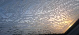 Ijsbloemen zonsopgang 