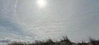 Prachtige lucht boven Scheveningen 