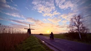Laagstaande zon in de ochtend