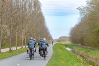 Prima fietsweer vanmiddag. 