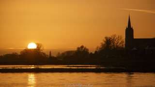 Zonsondergang bij Megen