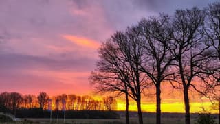 Prachtige zonsopkomst vanmorgen 