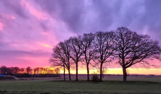 Prachtige zonsopkomst vanmorgen 