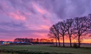 Prachtige zonsopkomst vanmorgen 