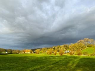 Later werd het bewolkt en grijs!