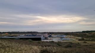 Spaarzame opklaring boven Texel 