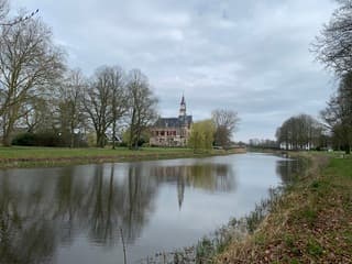 Wind wolken treurwilg