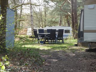 En daar is het zonnetje op de camping. 