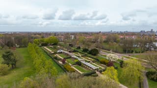 Zon en bewolking bij de Goffert