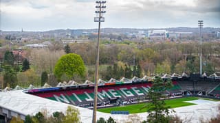 Afwisselend weer bij het Goffert Stadion