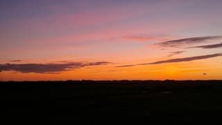 Avondschouwspel boven Texel 