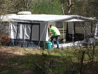 Dat wordt vandaag weer genieten op de camping.