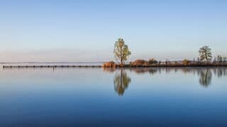 Zuidlaardermeer vanmorgen, spiegelplaatje!
