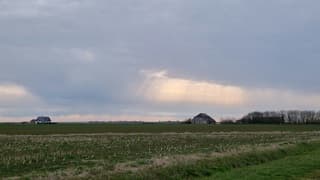 Zonneharp boven Texel 