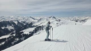 Kirchberg in tirol op de berg nog winters maar voor hoelang nog