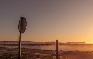 Zonsopkomst aan het Oldambtmeer