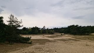 Toenemende bewolking boven het Kootwijkerzand 