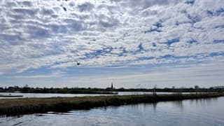 Zon en wolken