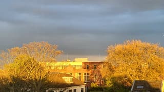 Fraaie opklaringen tijdens zonsondergang.