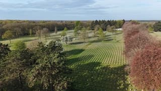 Voorjaar op de Duitse oorlogsbegraafplaats in Ysselsteyn 