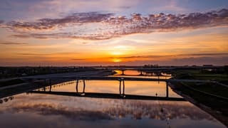 Zonsopkomst in Veur-Lent