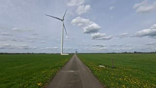 Weinig wind vandaag voor deze windmolen