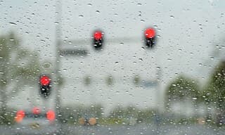 Regen onderweg