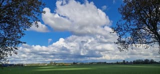 wolkenlucht boven Goeree Overflakkee