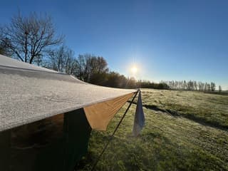 Ijzel op de camping (7:30, Kollum NL)