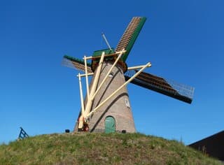 Een stralend mooie dag en blauwe luchten.