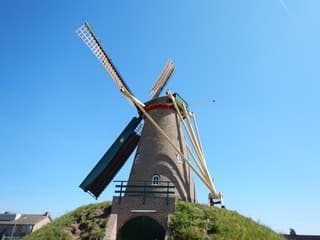 Een stralend mooie dag met blauwe luchten.