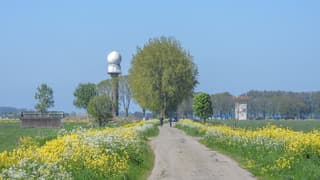 Weerstation tussen raapzaad en fluitenkruid
