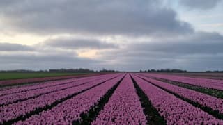 Wolken met gaten boven Texel vanmorgen 