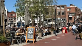 Op het terras in Eindhoven