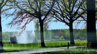 hier en daar werd er al beregend