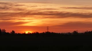 Het kleurde oranje vanmorgen