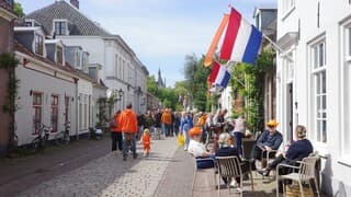 Zon, sluierbewolking en Koningsdag 