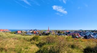 Een mooie blauwe start van de dag.