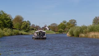 Veel wind op de Linge vandaag