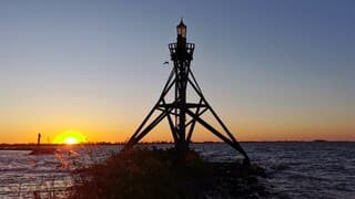 Zonsopkomst Markermeer onbewolkt zuidoosten wind,  Hoorn 