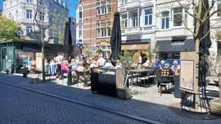 Lekker lunchen in de zon