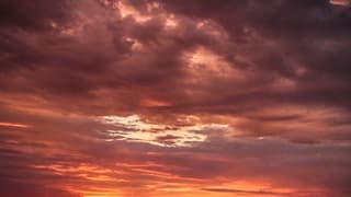 Heftige zonsopkomst