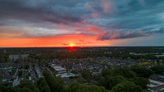 Zonsondergang Eindhoven 