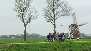 Grijs en lichte regen.