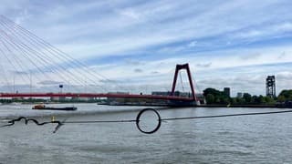 Rood - wit - blauw aan de Nieuwe Maas 