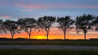 Prachtige zonsondergang in Oostvoorne!